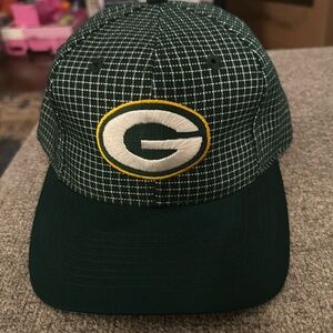 Green Bay packers grid pattern SnapBack